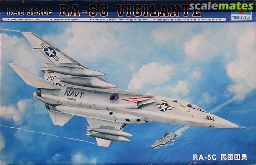 Boxart RA-5C Vigilante 02809 Trumpeter