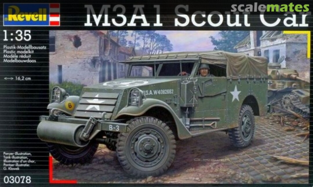 Boxart M3A1 Scout Car 03078 Revell