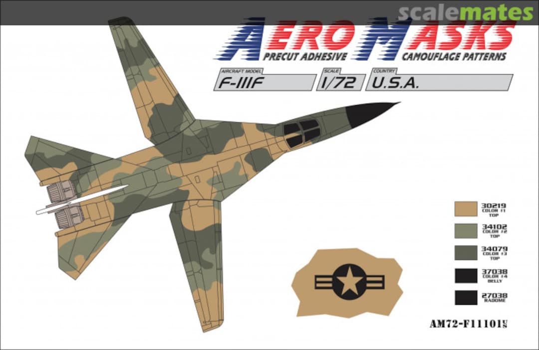 Boxart F-111F USA AM72-F11101 AeroMasks