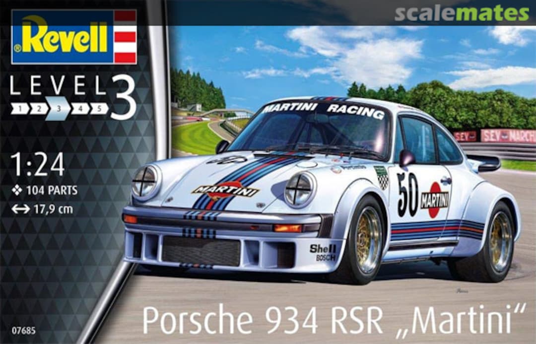 Boxart Porsche 934 RSR "Martini" 07685 Revell