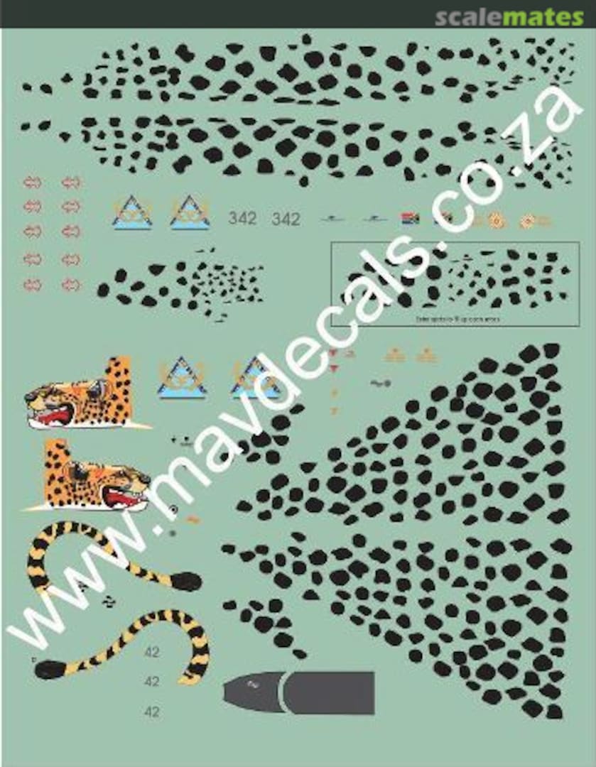 Boxart SAAF Cheetah C MAV-480222 MAV Decals