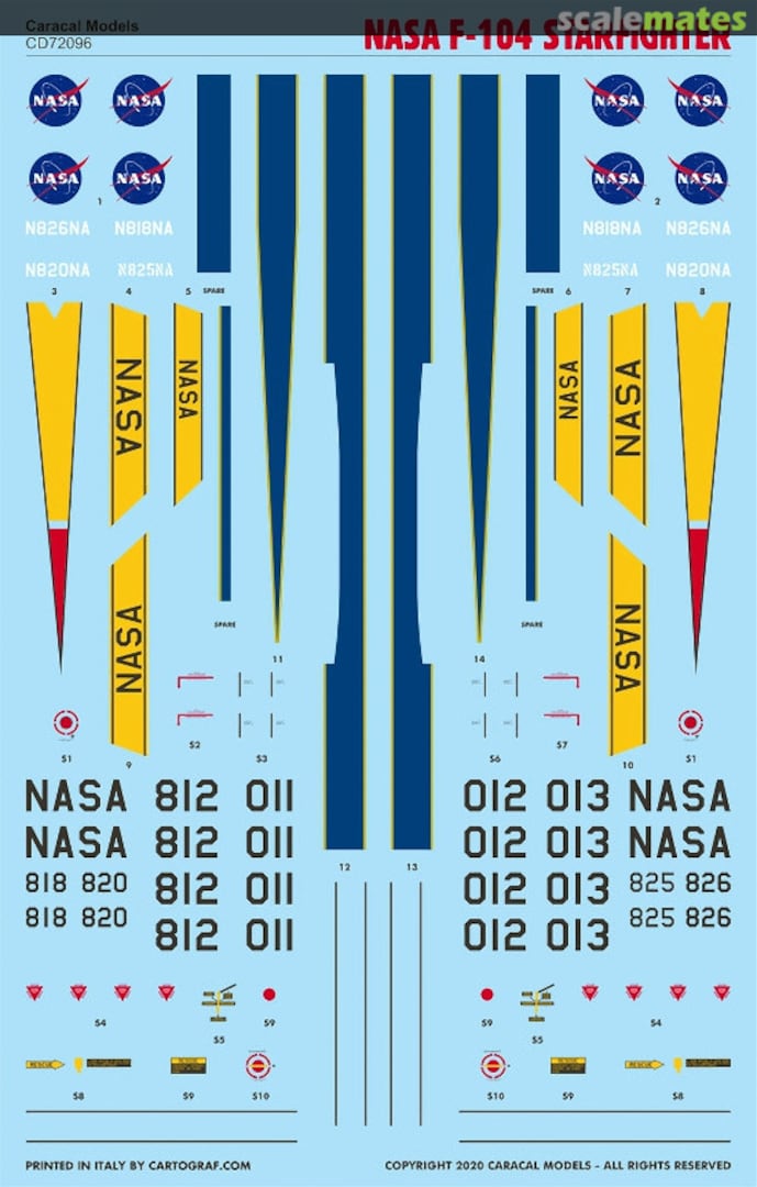 Boxart NASA F-104 Starfighters CD72096 Caracal Models