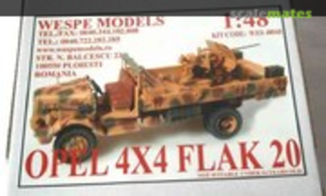 Opel 4x4 Flak 20 (Wespe Models WES 48043)