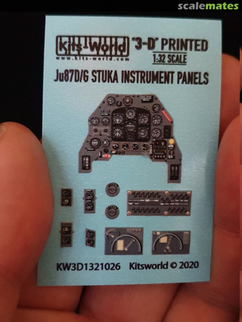 Boxart Junkers Ju-87D/G 'Stuka' 3D Full colour Instrument Panel KW3D1321026 Kits-World