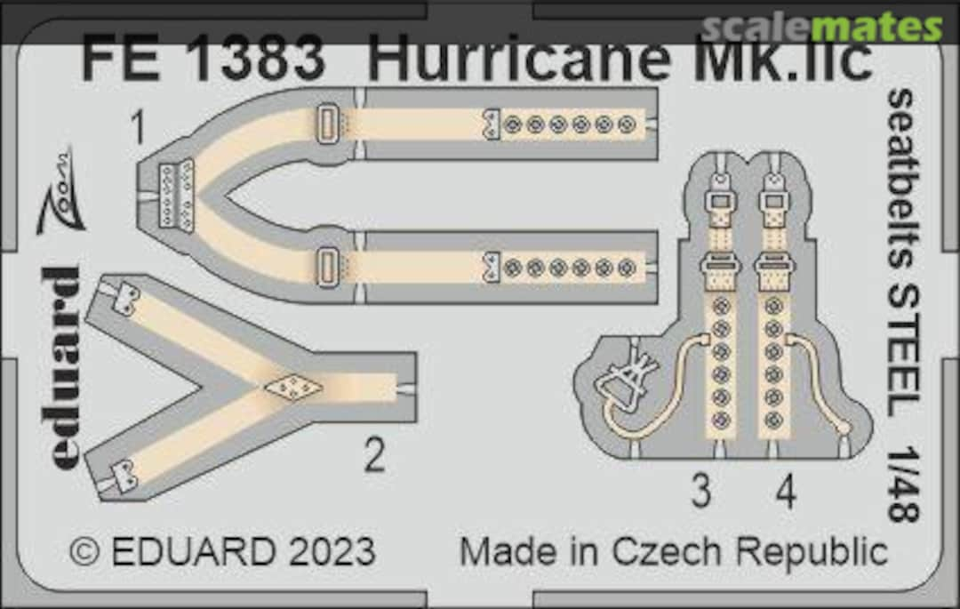 Boxart Hurricane Mk.IIc Seatbelts FE1383 Eduard