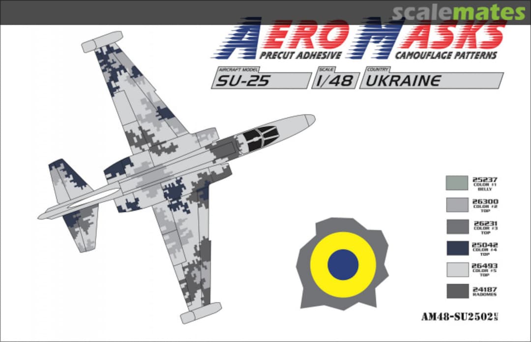 Boxart Su-25 Ukraine AM48-SU2502 AeroMasks