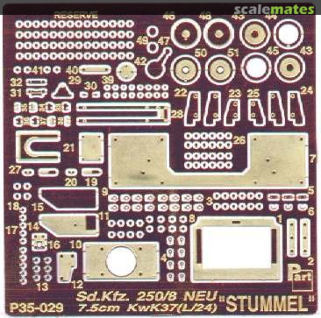 Boxart Sd.Kfz.250/8 Stummel P35-029 Part