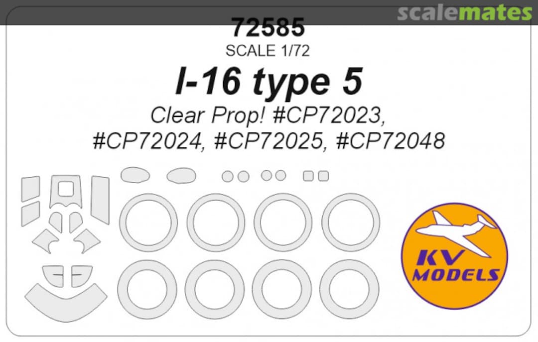 Boxart I-16 type 5 72585 KV Models