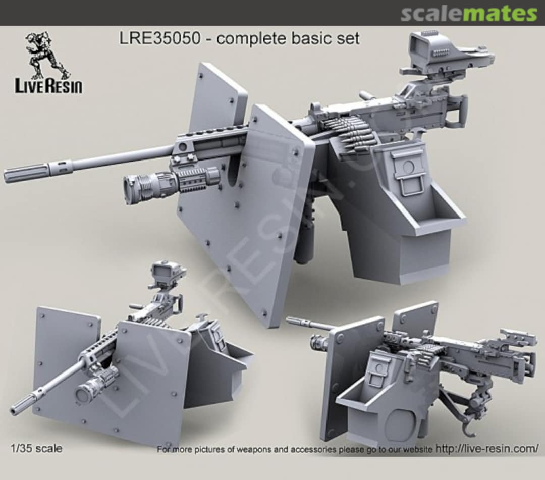 Boxart M2 Browning .50 Caliber Machine Gun on MK93 Machine Gun Mount LRE-35050 Live Resin