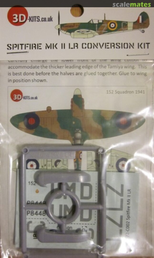 Boxart Spitfire Mk II LR Conversion Kit 72-C002 3D-Kits