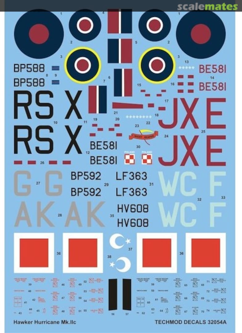 Boxart Hawker Hurricane Mk IIc 32054A Techmod