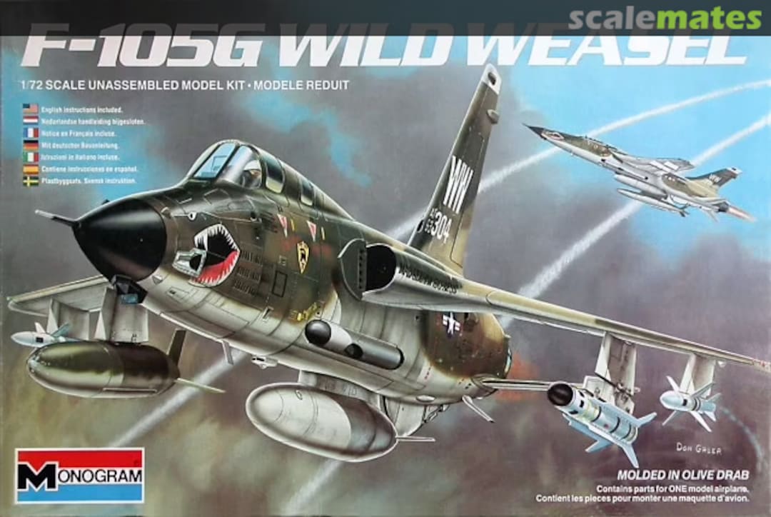 Boxart F-105G Wild Weasel 5431 Monogram