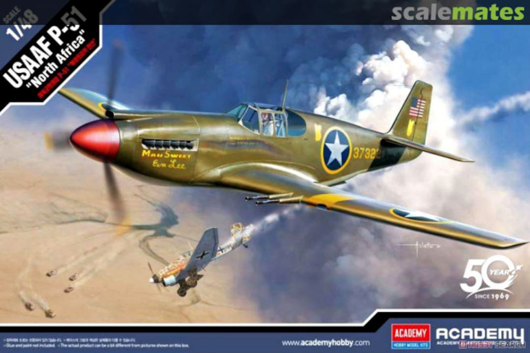 Boxart USAAF P-51 12338 Academy