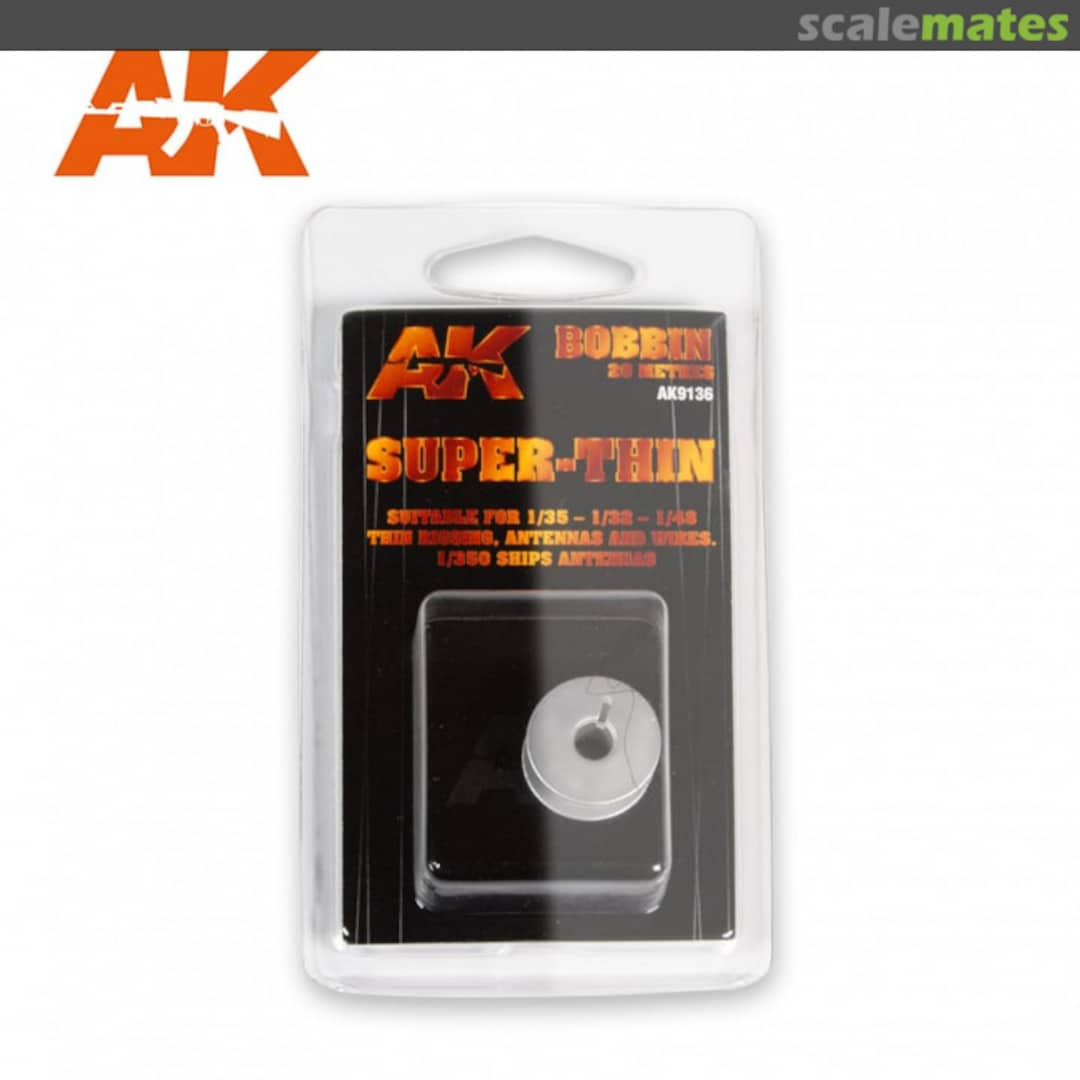 Boxart Elastic Rigging Bobbin SUPER-THIN AK9136 AK Interactive