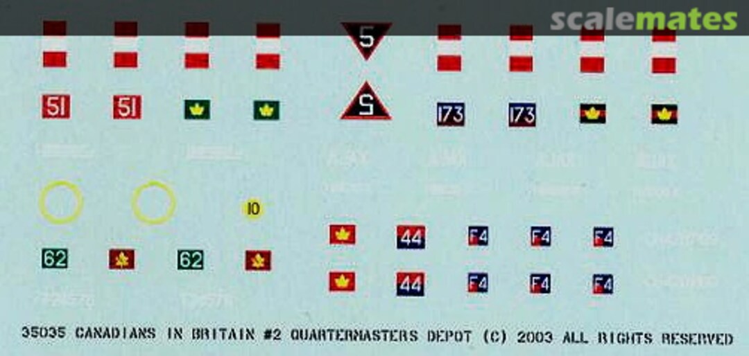 Boxart Canadians in Britain #2 35035 Quartermaster's Depot