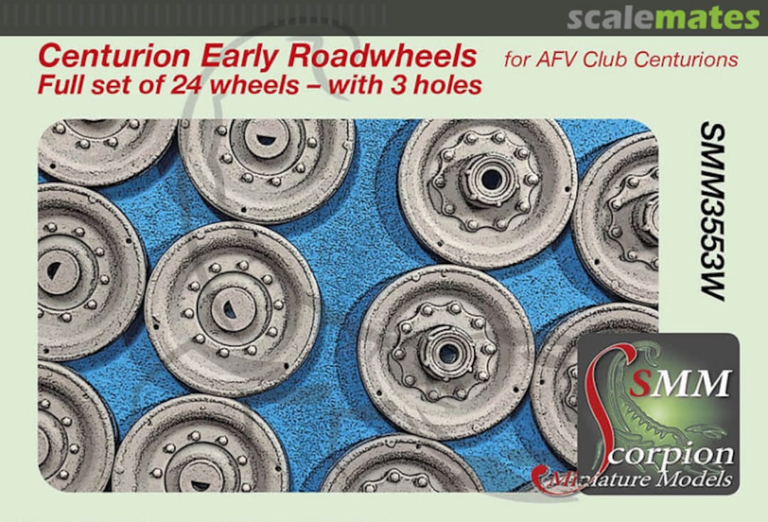 Boxart Centurion Early Roadwheels 3-Hole SMM3553W Scorpion Miniature Models