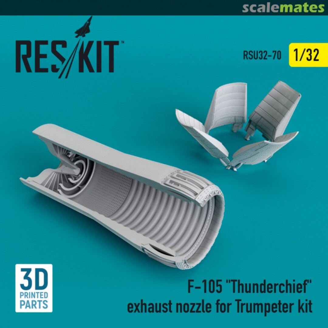 Boxart F-105 Thunderchief - exhaust nozzle (Trumpeter) RSU32-0070 ResKit