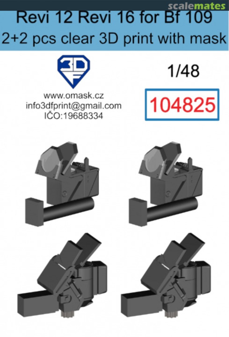 Boxart Revi 12 + Revi 16 for Bf 109 104825 3DF Print