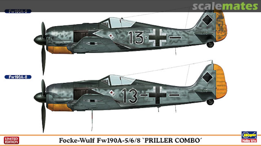 Boxart Focke-Wulf Fw190A-5/6/8 'Priller Combo' 02003 Hasegawa