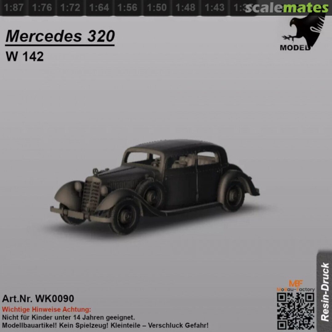 Boxart Mercedes 320 W142  WK0090 MoBau-Factory