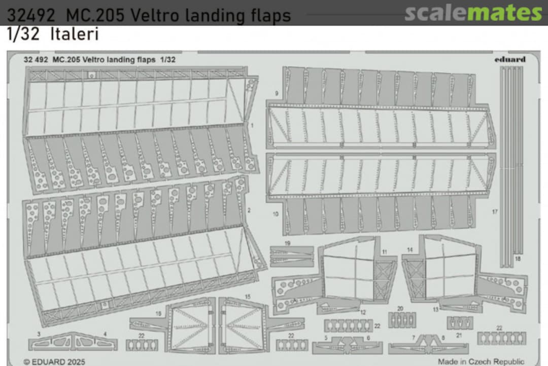 Boxart MC.205 Veltro Landing Flaps 32492 Eduard