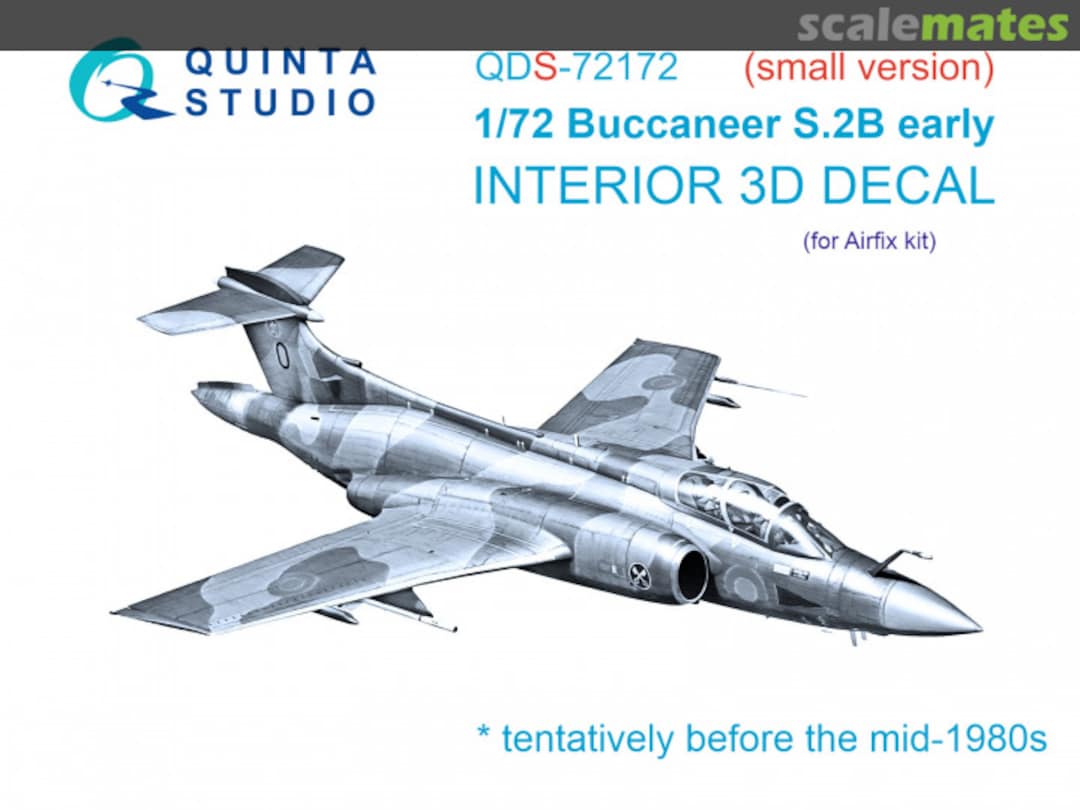 Boxart Buccaneer S.2B Early interior 3D decals QDS-72172 Quinta Studio