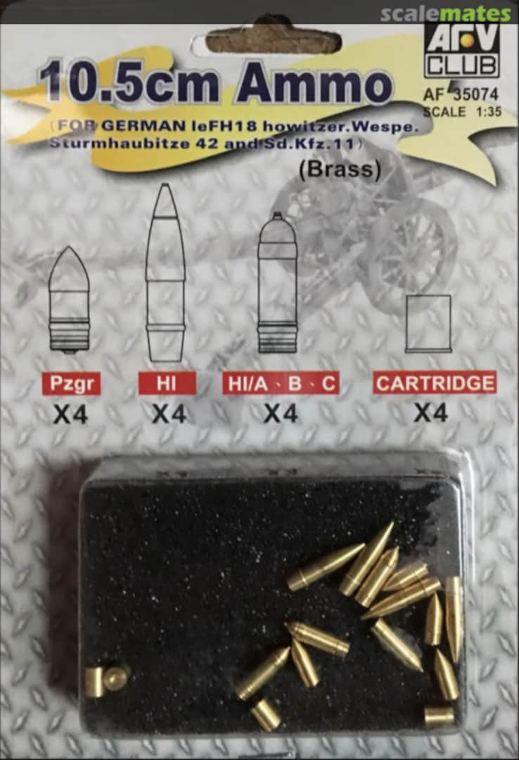 Boxart 10.5 cm Ammo AF35074 AFV Club