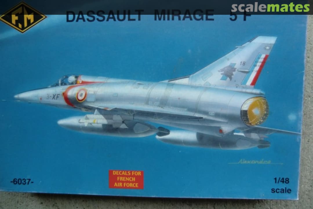 Boxart Dassault Mirage 5F 6037 Fonderie Miniature