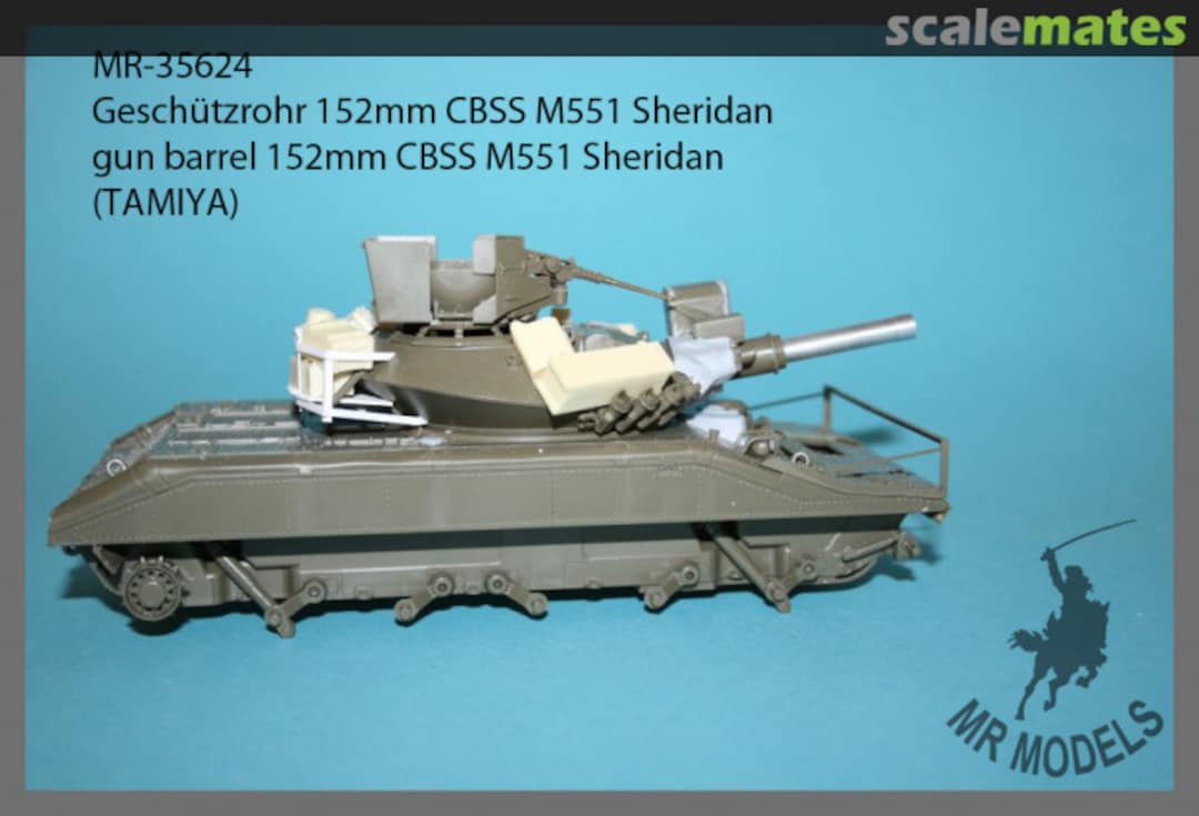 Boxart gun barrel 152mm CBSS, early typeM551 Sheridan MR-35624 MR Modellbau