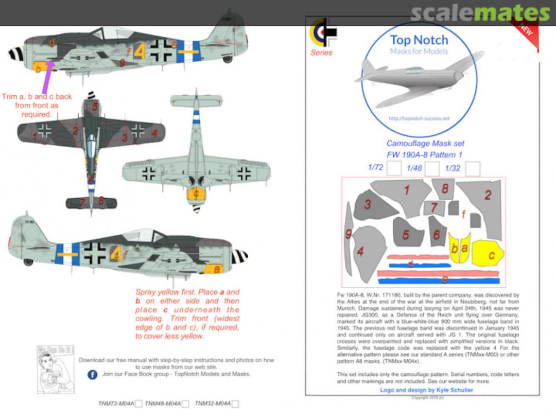 Boxart FW190-A8 (Pattern 1) TNM48-M04A TopNotch