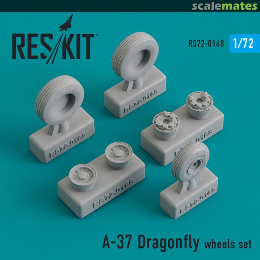 Boxart A-37 Dragonfly - wheels set RS72-0168 ResKit