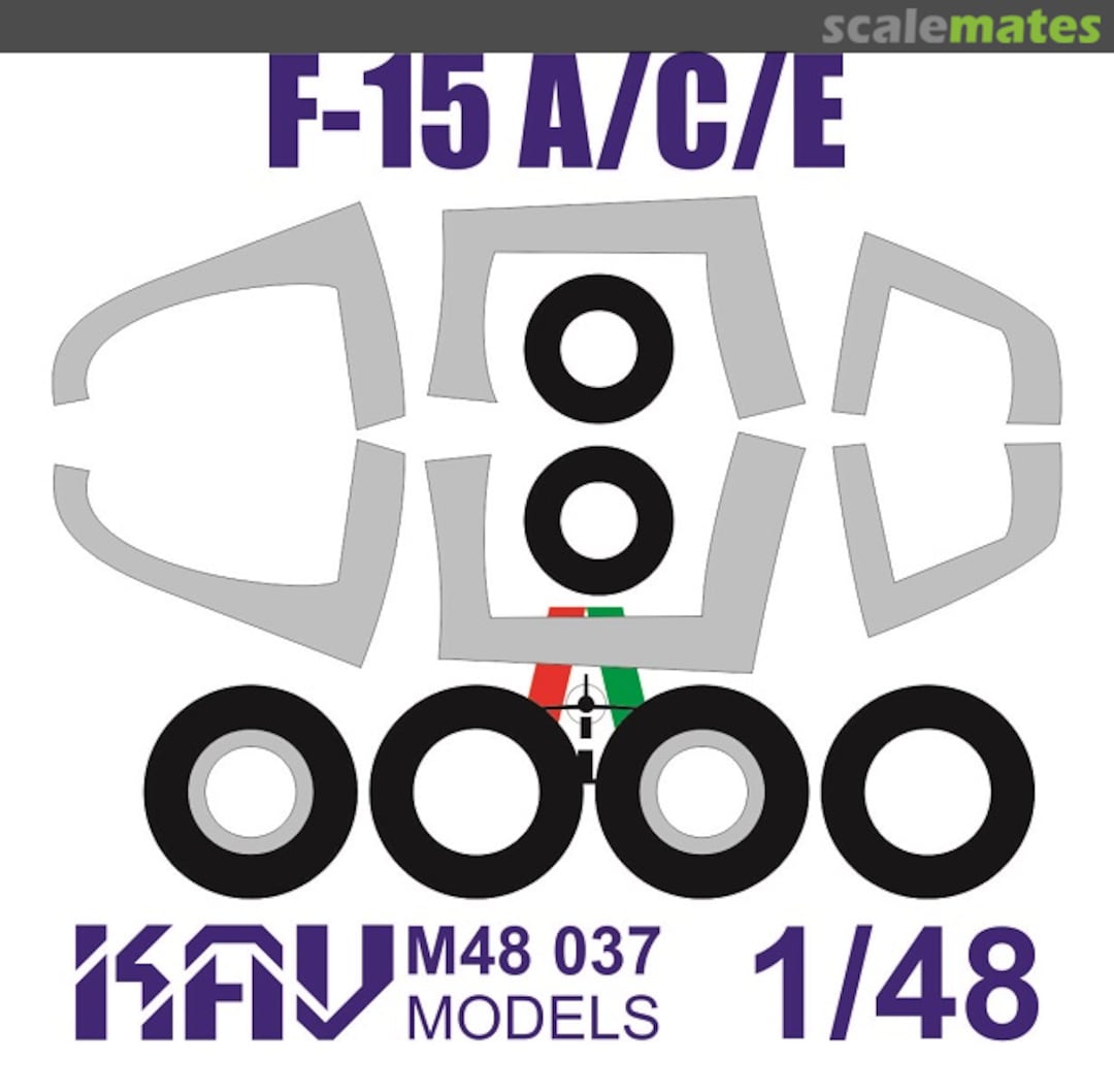 Boxart Paint mask for F-15 A/C/E KAV M48 037 KAV models