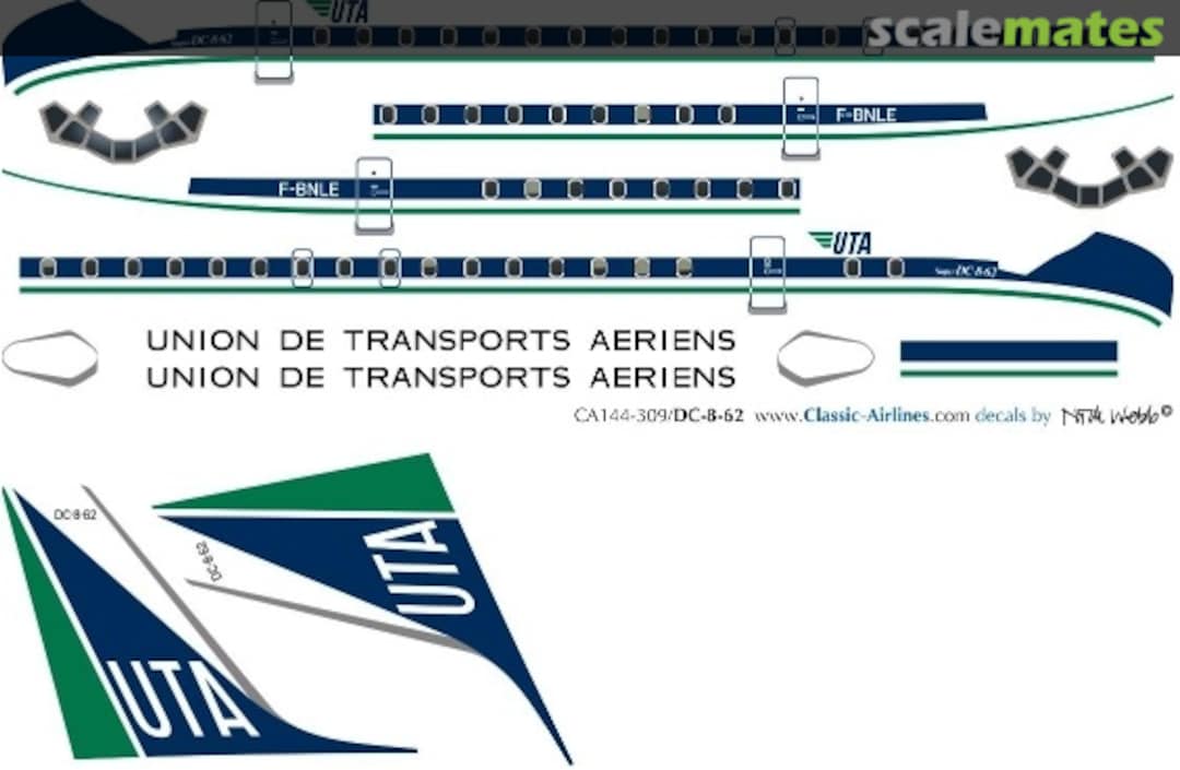 Boxart UTA DC-8 CA144-309 Classic Airlines