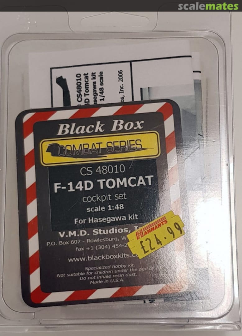 Boxart F-14D Tomcat - Cockpit Set CS 48010 Black Box