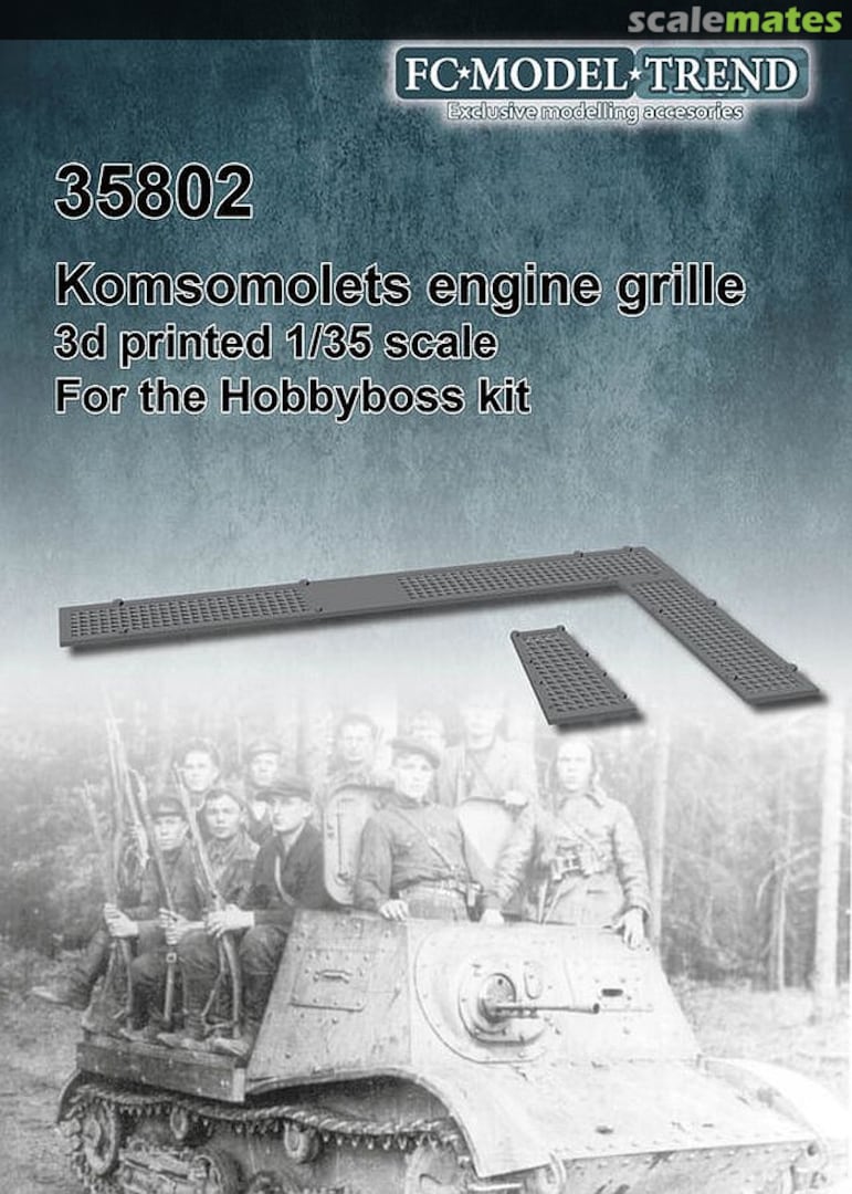 Boxart Komsomolets Engine Grille 35802 FC Model Trend