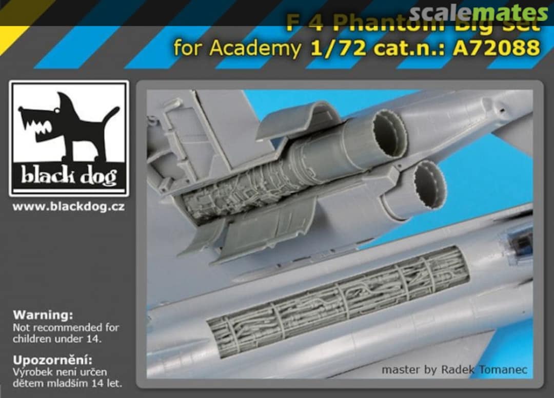 Boxart F-4 Phantom big set - Academy - A72088 Black Dog