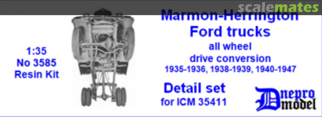 Boxart Marmon-Herrington Ford trucks, all wheel drive conversion, 1935-36, 1938-39, 1940-47 3585 Dnepro Model