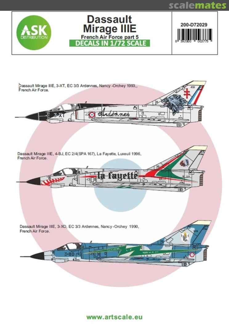 Boxart Dassault Mirage IIIE 200-D72029 ASK