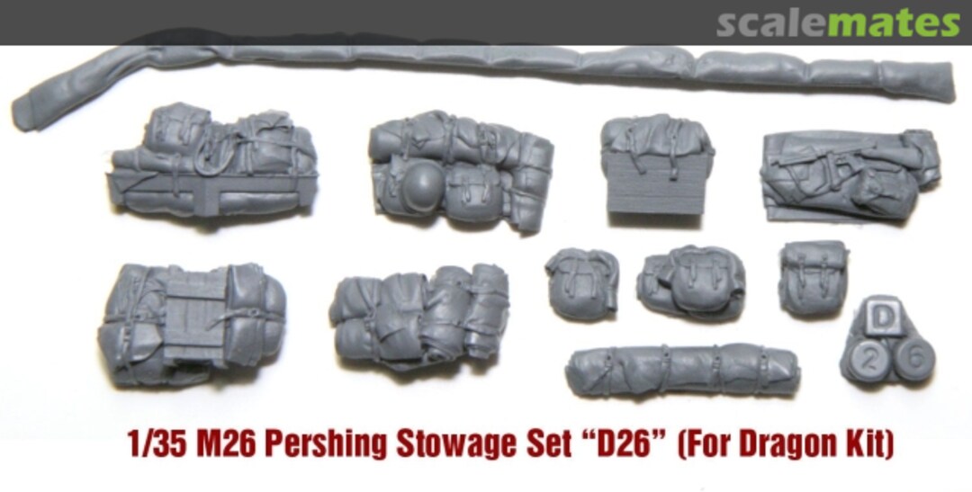 Boxart M26 Pershing Stowage Set D26 Value Gear