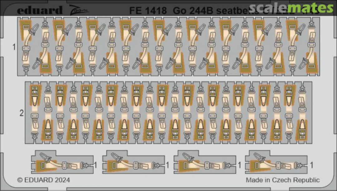 Boxart Go 244B Seatbelts FE1418 Eduard