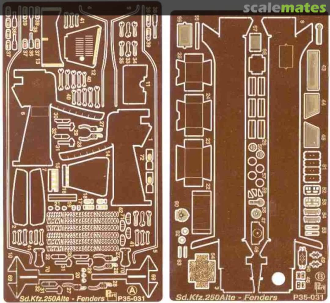 Boxart Sd.Kfz. 250 ALTE - Fenders P35-031 Part