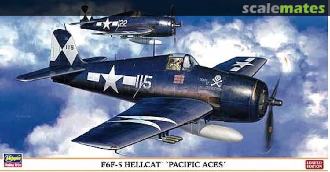 Boxart Grumman F6F-5 Hellcat 07313 Hasegawa