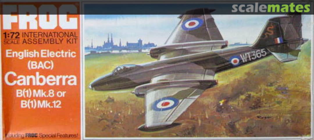 Boxart English Electric (BAC) Canberra B(1) Mk.8 or B(1) Mk.12 F203 FROG