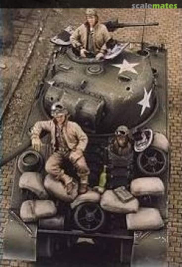 Boxart U.S. Sherman Crew - WWII 195 Royal Model