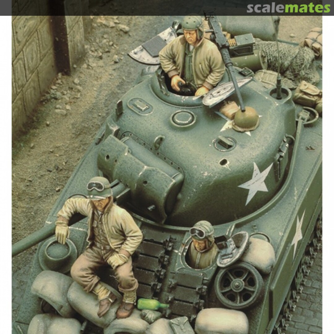 Boxart U.S. Sherman Crew - WWII 195 Royal Model