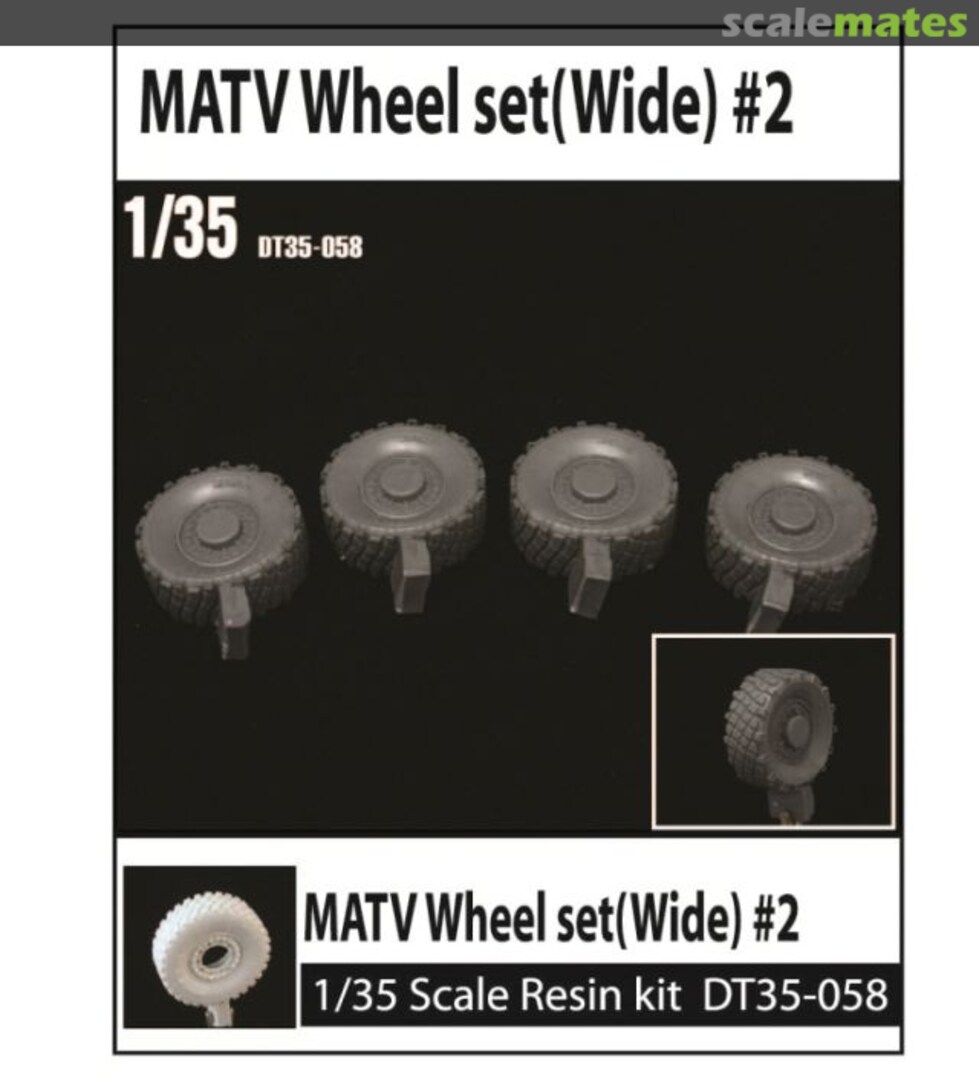 Boxart MATV Wheel Set (Wide) DT35-058 Division Miniature