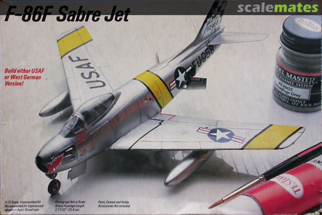 Boxart F-86F Sabre Jet 417 Testors