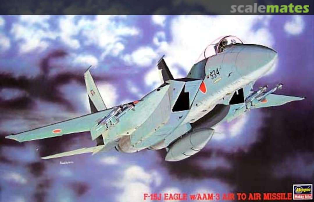 Boxart F-15J Eagle w/AAM-3 air to air missile 07205 Hasegawa