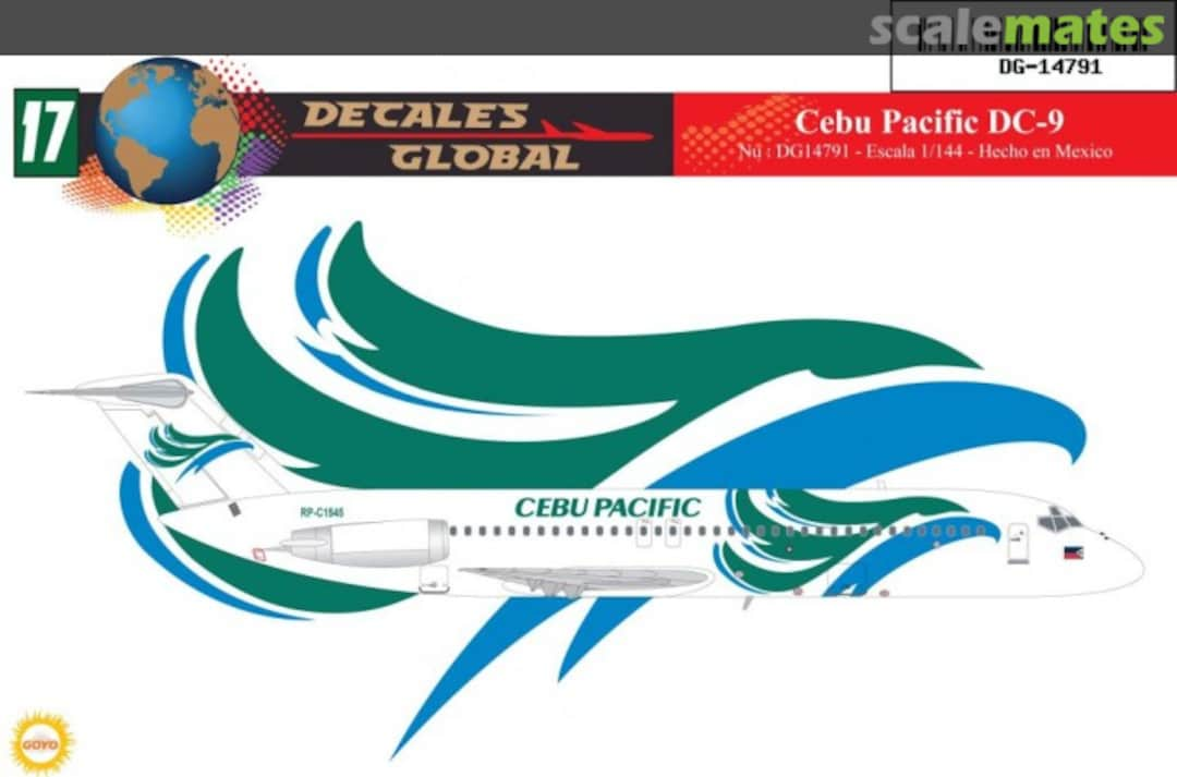 Boxart CEBU PACIFIC DC9-30 DG14791 Decales Global