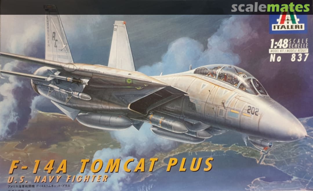 Boxart F-14 A Tomcat Plus 837 Italeri